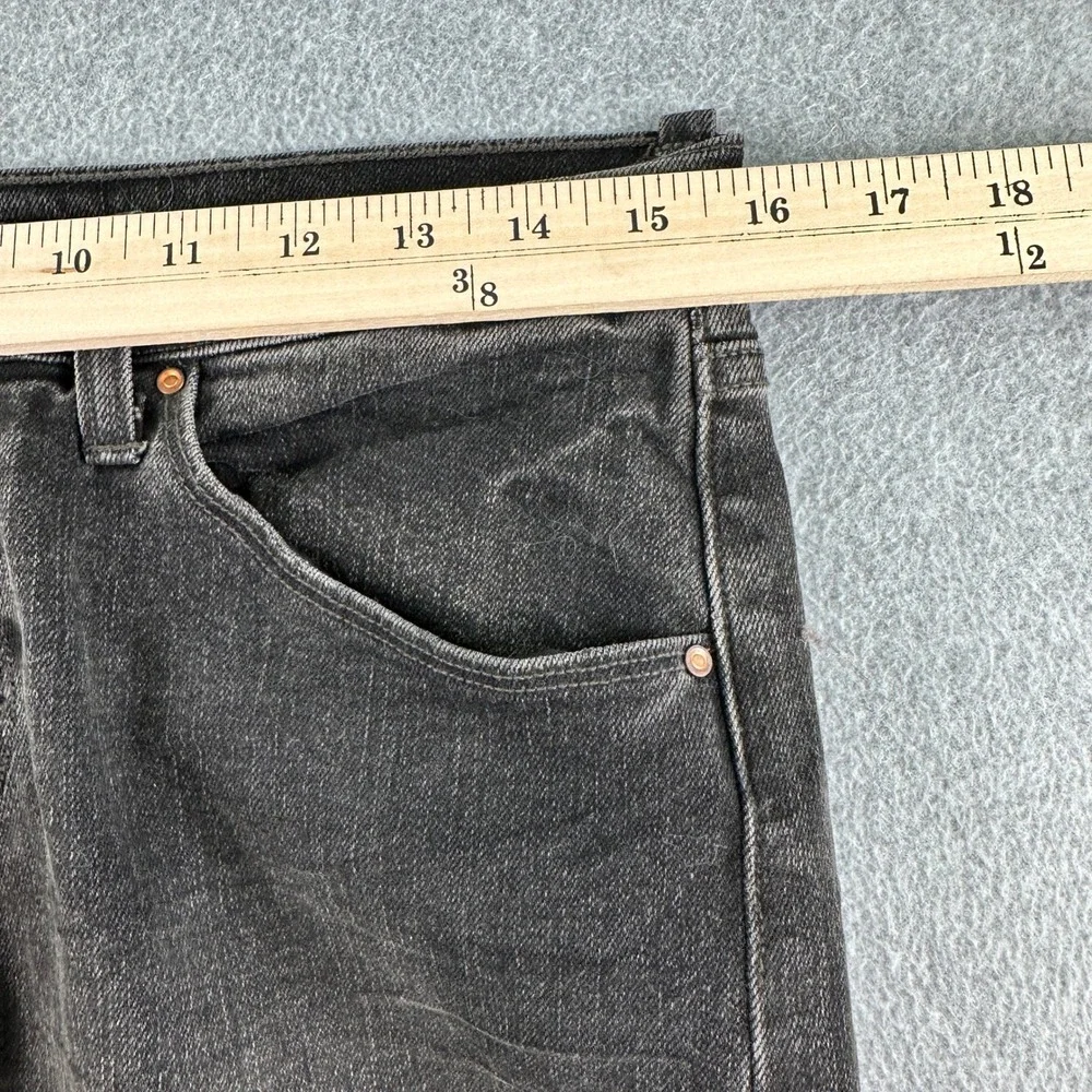 Levi's Jeans Womens 28 Black Boyfriend Skinny Fit Faded Denim Pants Mid‎ Rise